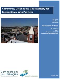 Community Greenhouse Gas Inventory for Morgantown, West Virginia (2014)