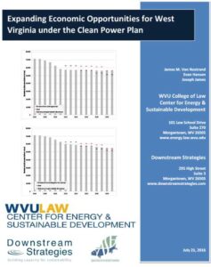 Expanding Economic Opportunities for West Virginia under the Clean Power Plan (2016)